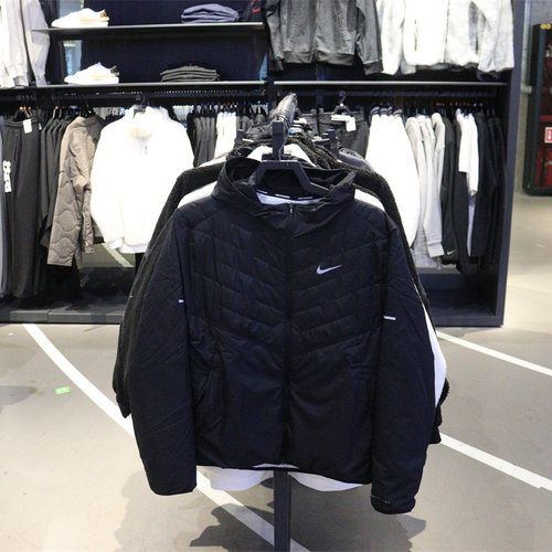 NIKE耐克训练拉链连帽棉服外套