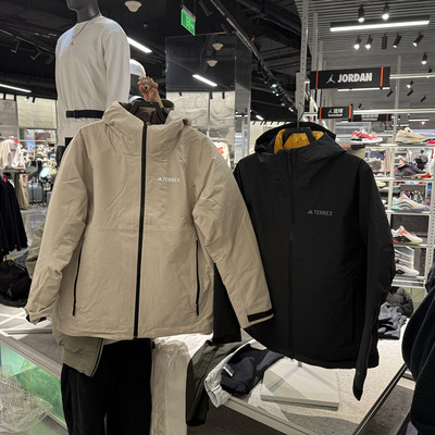 专柜正品Adidas阿迪达斯男鹅绒羽绒服三合一外套 IL8969 IL8972