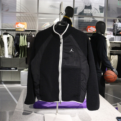 jordan男子摇粒绒拉链立领夹克