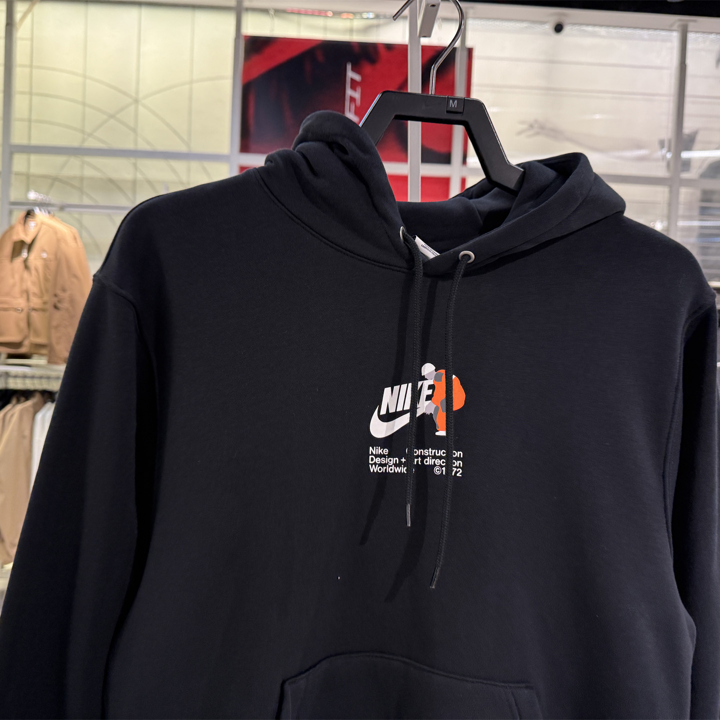 NIKE耐克男子加绒卫衣25秋冬款运动休闲上衣套头连帽衫HV1392-010