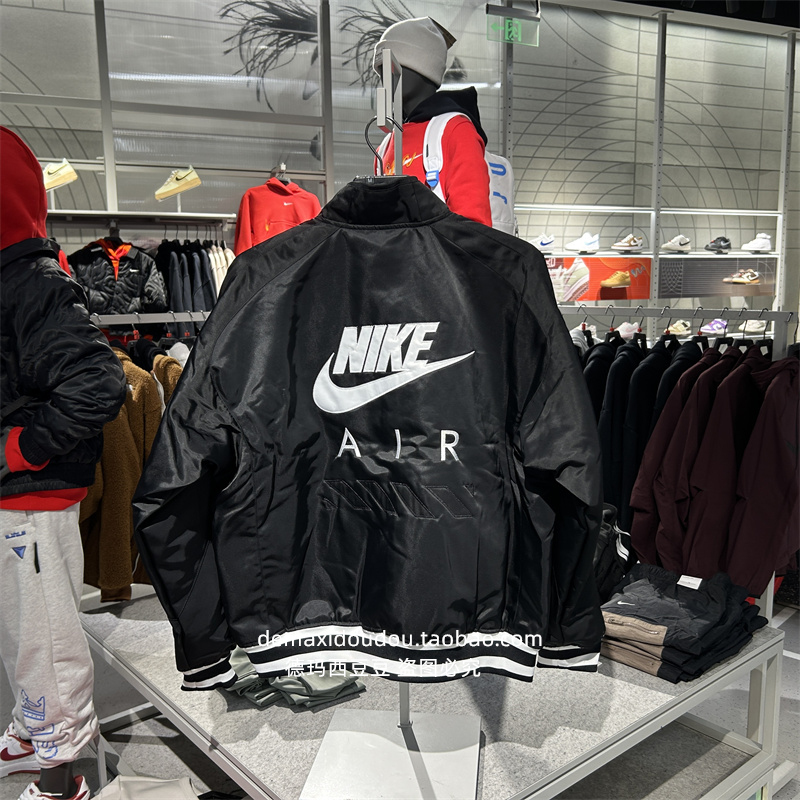 专柜正品耐克NIKE男子休闲运动飞行员棒球服夹克棉服外套 HJ0302