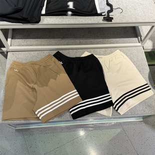 阿迪达斯三叶草男新款运动透气休闲针织短裤HN6594 IW0974 JF9148