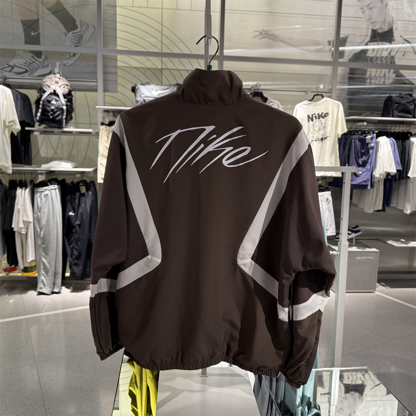 NIKE耐克外套男25秋季新款运动休闲宽松梭织立领夹克 IM3355-004