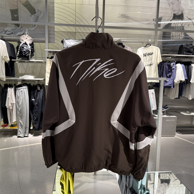 NIKE耐克外套男25秋季新款运动休闲宽松梭织立领夹克 IM3355-004