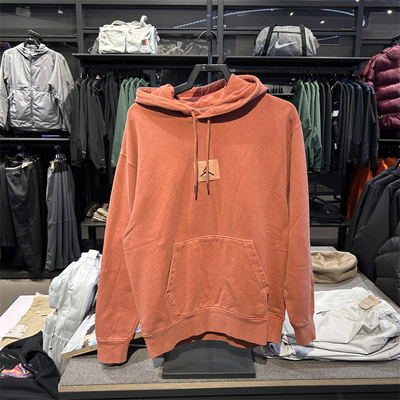 JORDAN水洗针织套头连帽衫卫衣