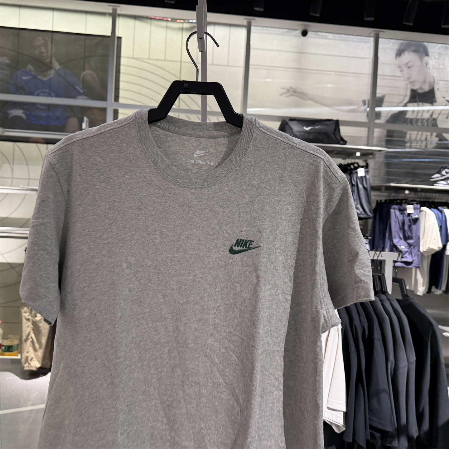 Nike耐克男子夏季休闲运动纯棉针织圆领半袖短裤T恤FN3698-050