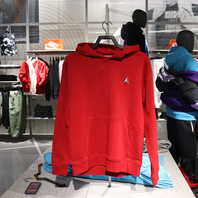正品Nike耐克JORDAN男子针织加绒运动休闲透气连帽卫衣DQ7467-687