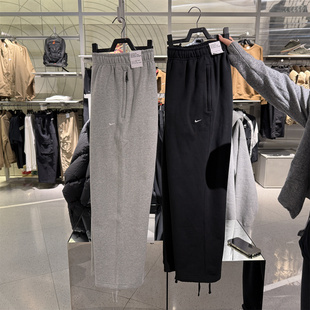 耐克NIKE 男子宽松高克重卫裤冬季新款直筒加绒针织长裤 HV1091