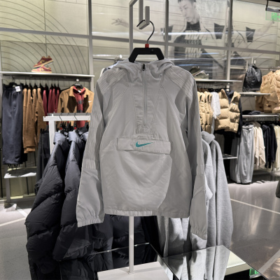 Nike/耐克官方正品2025新款大童足球连帽卫衣套头衫HJ3826