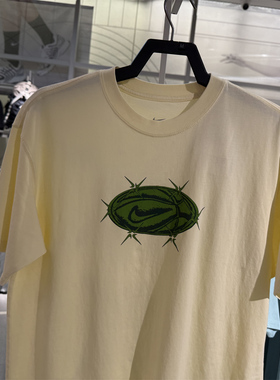 NIKE耐克男子短袖宽松休闲印花做旧篮球运动上衣T恤衫HV1676-113