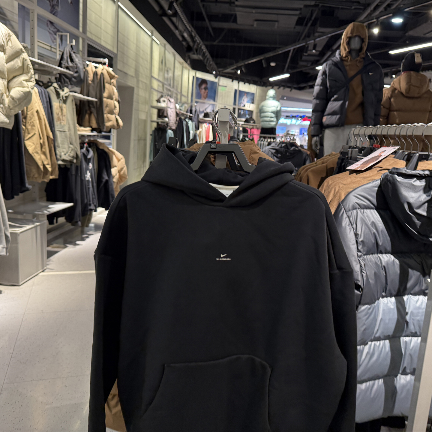 Nike耐克男子卫衣秋冬运动宽松休闲加绒保暖篮球套头连帽衫IM5919