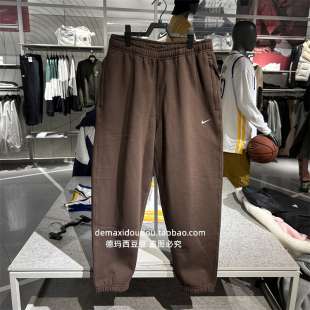 专柜正品NIKE耐克男子小标LAB休闲运动宽松加绒收脚长裤 DX1365