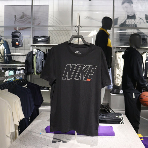 Nike/耐克男DRI-FIT字母短袖T恤