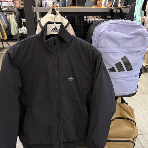 adidas三叶草正品棒球棉服男刺绣logo保暖防风外套JW0980 JX7783