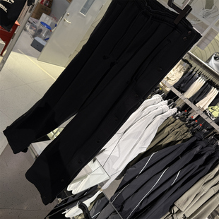 NIKE耐克男裤冬季新款侧排扣篮球运动裤加绒直筒长裤FZ1037-010