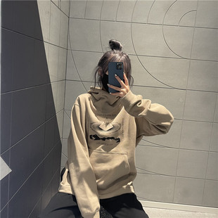 专柜正品 DA6693 Nike耐克KYRIE男女起绒宽松卫衣外套套头连帽衫
