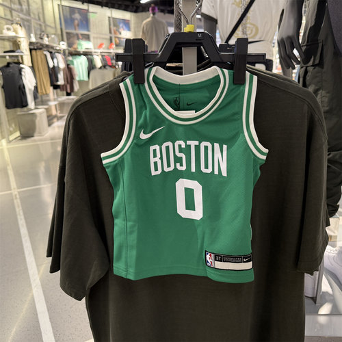 正品Nike耐克男童波士顿凯尔特人队ICON 塔图姆婴童球衣FZ1179