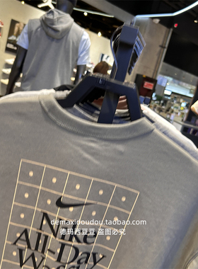 专柜正品nike耐克男子运动印花刺绣简约休闲短袖T恤 HQ1202-133