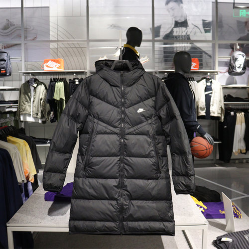 Nike/耐克男子中长款连帽羽绒服