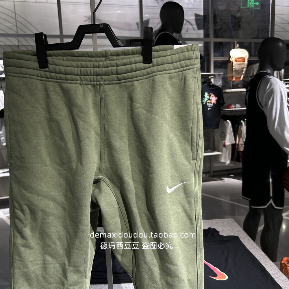 Nike/耐克E男子小勾logo加绒运动休闲束口长裤716831