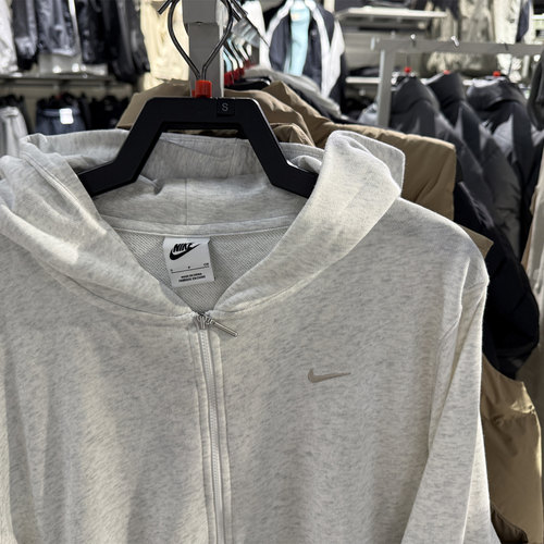 正品Nike耐克新款女子针织连帽休闲运动夹克外套FN2420-010