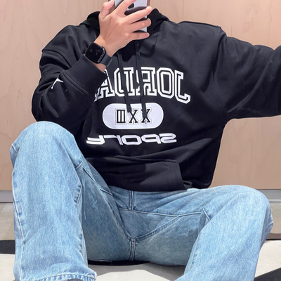 专柜正品Jordan乔丹男子冬新款速干套头篮球连帽衫卫衣 FV8627