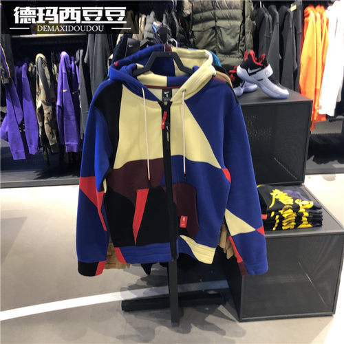 耐克NIKE拼接连帽夹克外套