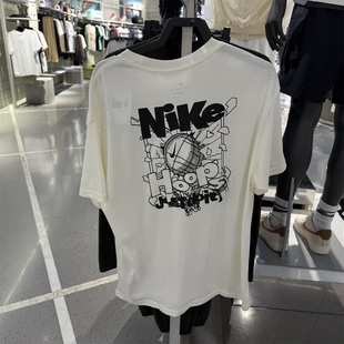 专柜Nike/耐克男子新款休闲印花透气圆领短袖运动T恤 IH2473-133