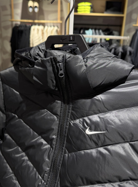 Nike耐克女子短款羽绒服25新款连帽保暖防风运动外套HV5106-010