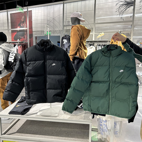 Nike耐男子立领面包服羽绒服