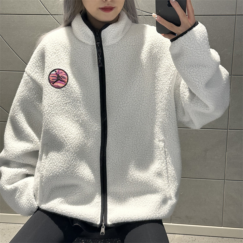 冬季夹克外套仿羊羔绒柔软舒适