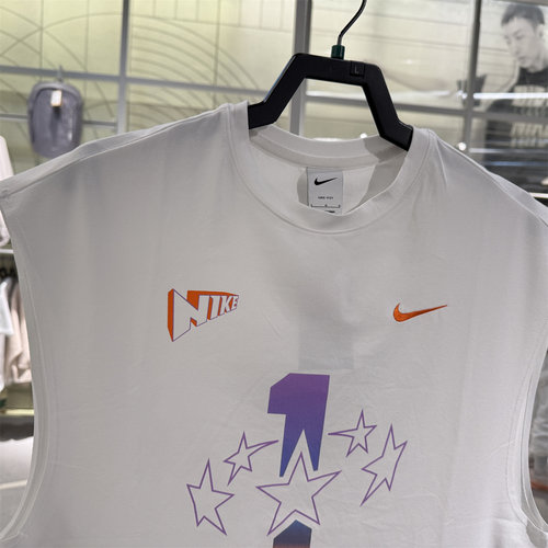 Nike耐克男子背心2026夏耐高系列印花宽松篮球运动无袖T恤 IR6280
