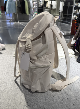 专柜正品NIKE耐克男运动休闲简约翻盖抽绳束口双肩背包书包BA6150