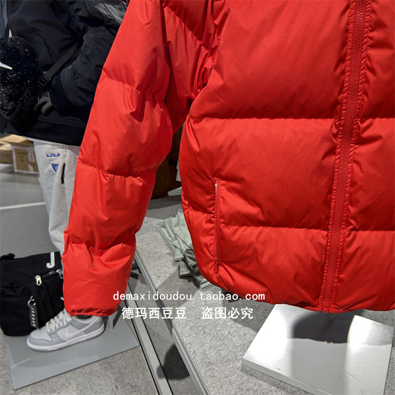 耐克红色面包羽绒服男女装春秋新年款宽松情侣棉羽外套夹克FZ5029,运动服/休闲服装,运动羽绒服,淘宝优惠券,粉丝福利购,淘宝优惠卷