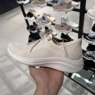 Skechers斯凯奇女鞋新款闪穿一脚蹬轻便缓震休闲运动健步鞋149710