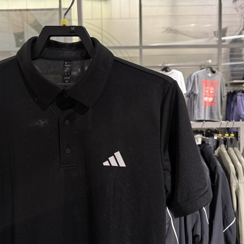 专柜正品adidas阿迪达斯男装户外休闲百搭男士运动POLO衫 HR8730