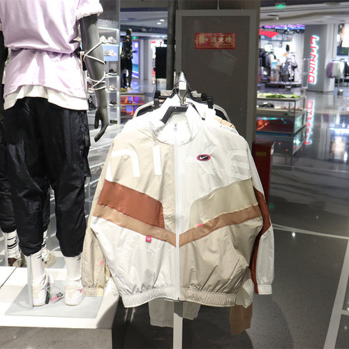 NIKE耐克宽松梭织防风夹克外套