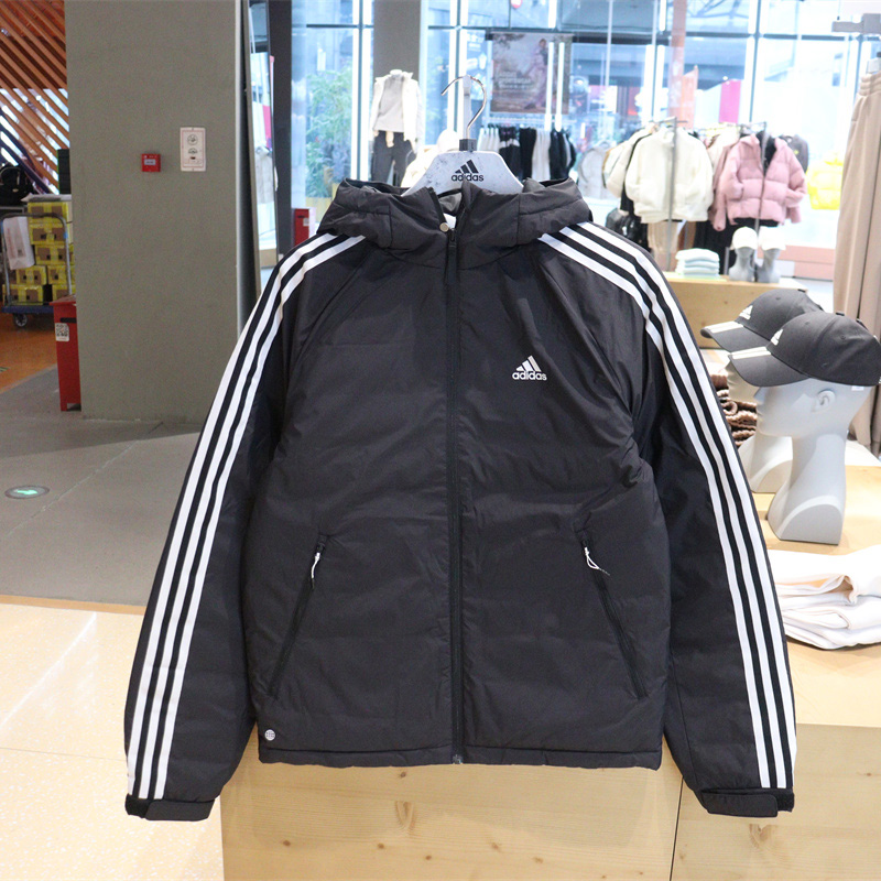 专柜正品adidas男超轻运动拉链连帽羽绒服 HN2120 HN2123 HN2122
