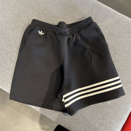 三叶草男装夏季宽松运动短裤