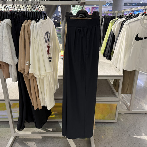 耐克/NIKE女子运动宽松休闲清爽速干高腰阔腿裤 HQ0236-010-004
