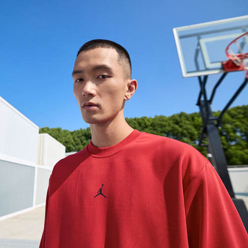 耐克乔丹男速干圆领运动卫衣