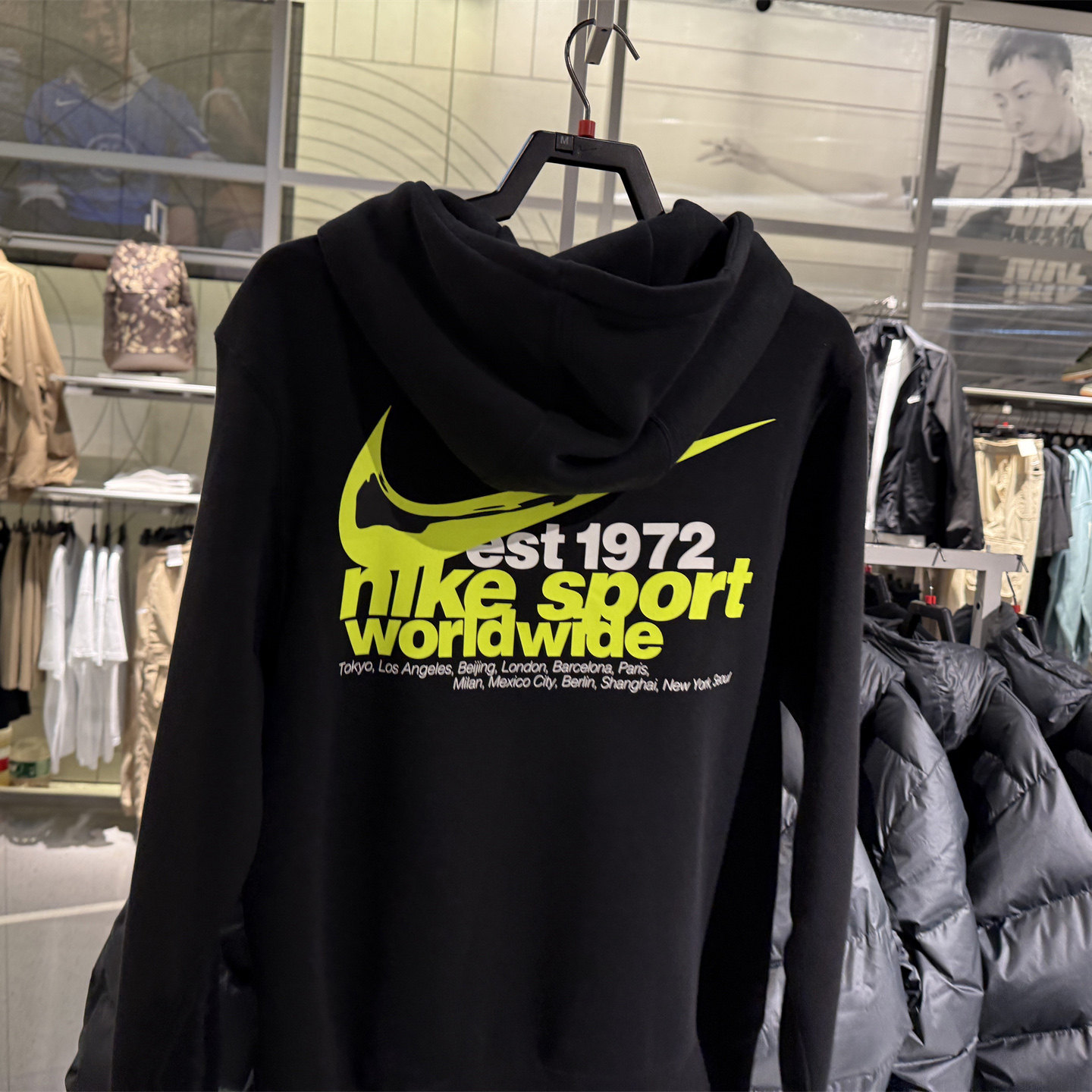 Nike耐克男子加绒卫衣25冬新款保暖运动上衣休闲连帽套头衫IF1763