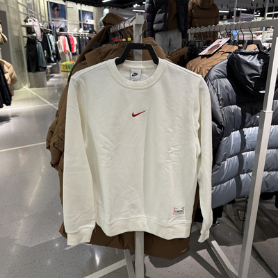 加绒卫衣Nike耐克男子保暖上衣新款圆领套头衫正品 IB5567