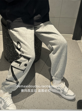 专柜正品Nike耐克PHOENIX女子加绒格雷系配色标志运动裤 FN2553