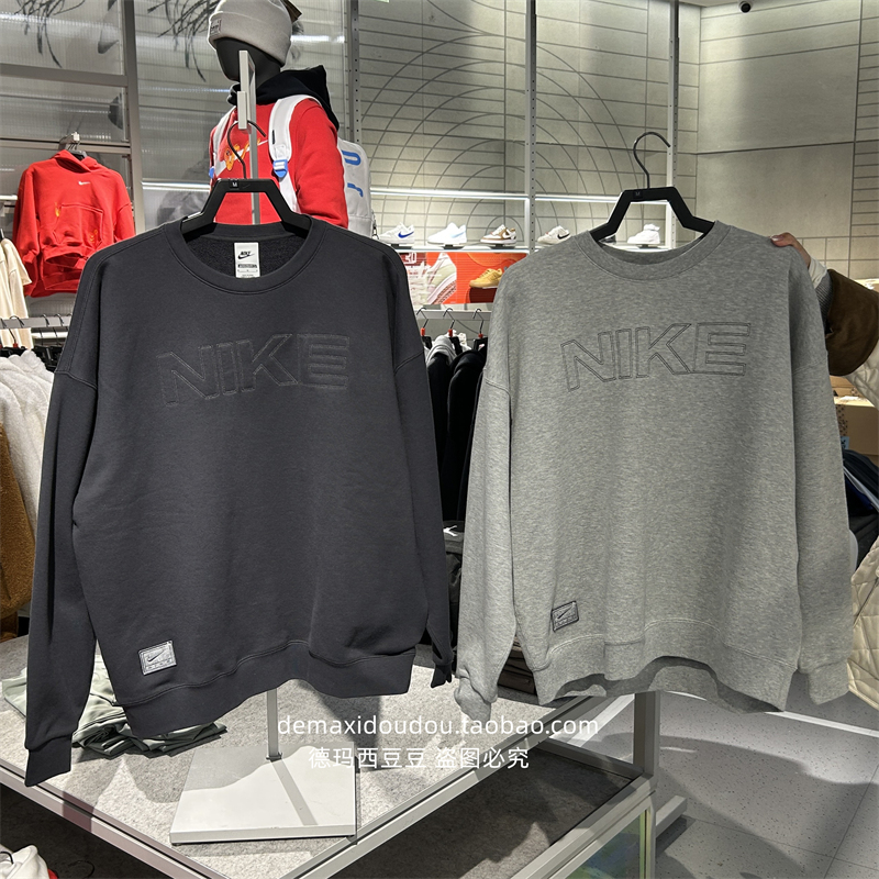 NIKE耐克男子毛圈圆领运动衫卫衣