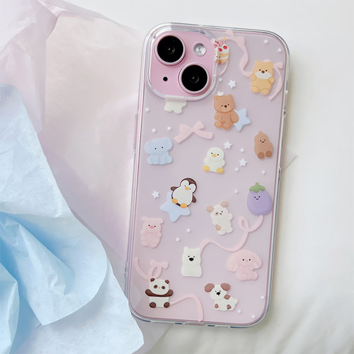 呆萌小动物3件包邮适用于苹果