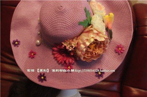 沙滩帽唯美花朵帽子动物猫小鸟帽子,服饰配件/皮带/帽子/围巾,毛线,淘宝优惠券,粉丝福利购,淘宝优惠卷