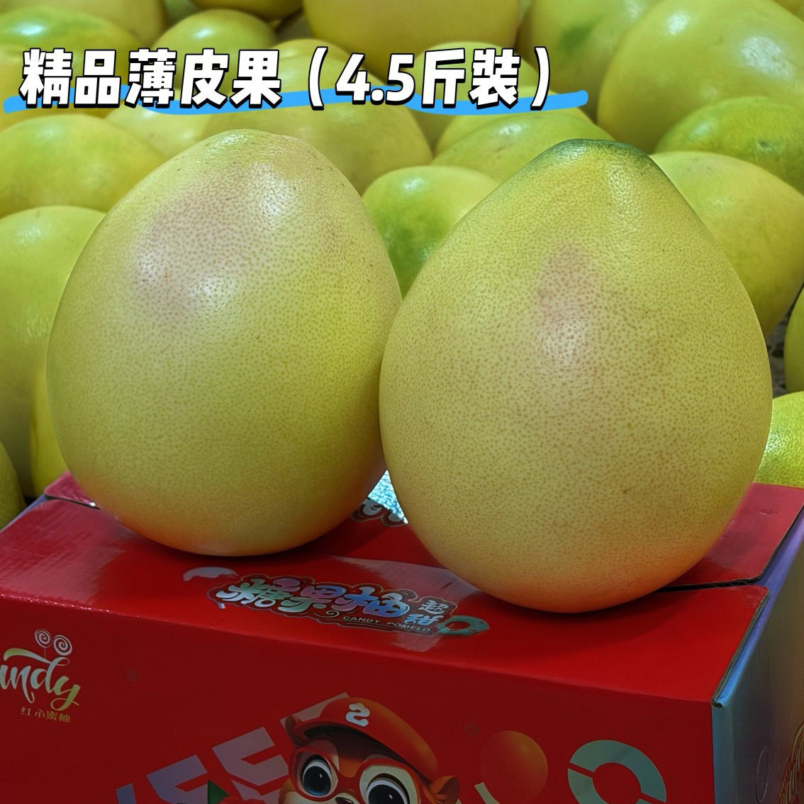 梅州松口红心蜜柚红肉柚子三红酸甜多汁孕妇当季水果中果