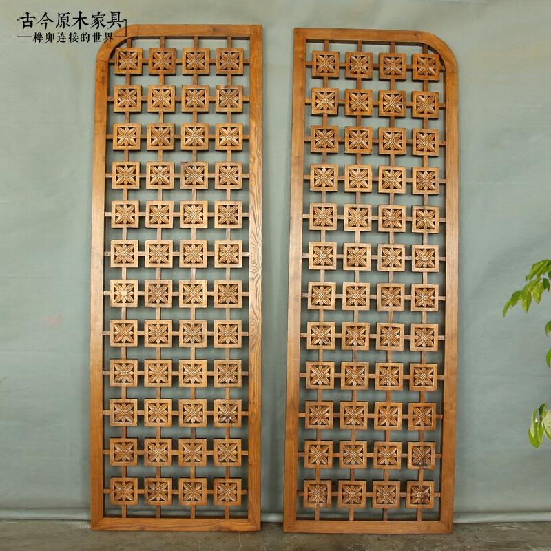东南亚风格实木花板隔断屏风泰式隔断屏风SC137镂空雕花隔断屏风