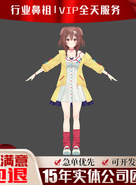 live2d虚拟主播形象二次元3D立绘皮套vup直播定制作数字人UE代做